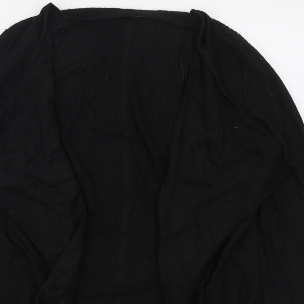 George Womens Black V-Neck  Polyester Cardigan Jumper Size 18