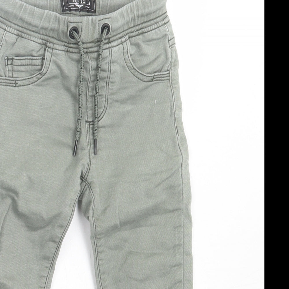 NEXT Boys Green  Cotton Capri Jeans Size 2 Years  Regular Tie