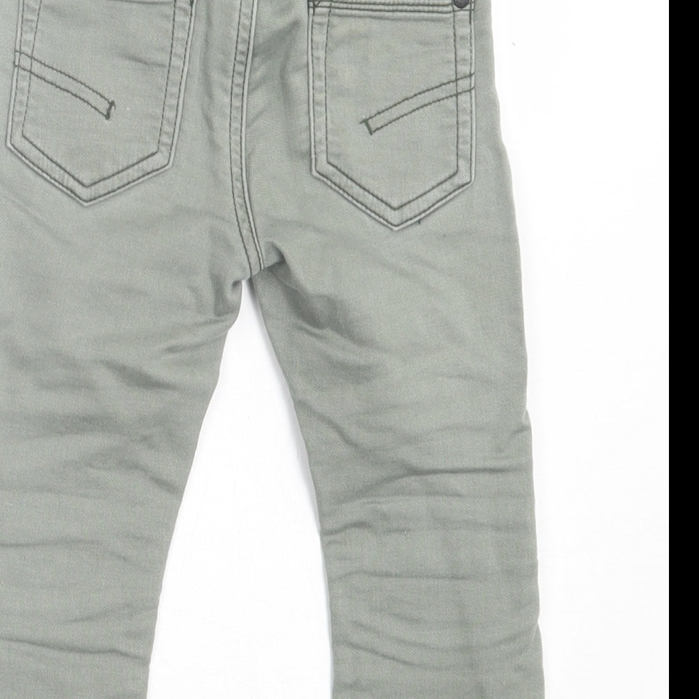 NEXT Boys Green  Cotton Capri Jeans Size 2 Years  Regular Tie