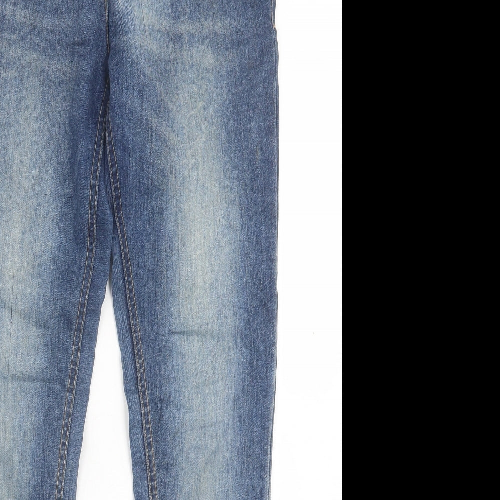 NEXT Girls Black  Cotton Straight Jeans Size 12 Years  Regular Button