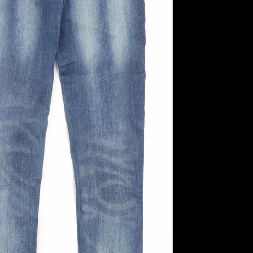 NEXT Girls Black  Cotton Straight Jeans Size 12 Years  Regular Button
