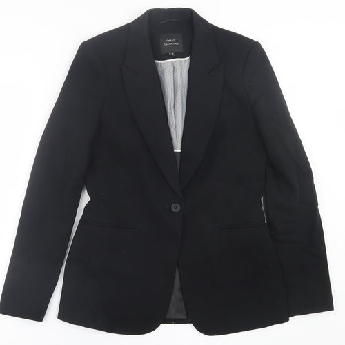 NEXT Womens Black   Jacket Blazer Size 8  Button - Tailored