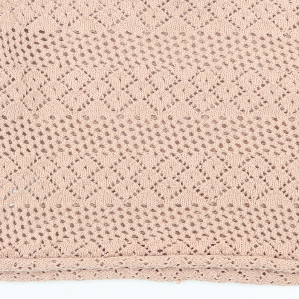 Primark Womens Pink Crew Neck  Acrylic Pullover Jumper Size 10