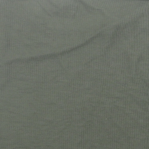 Primark Womens Green  Polyester Cropped T-Shirt Size 6 Crew Neck
