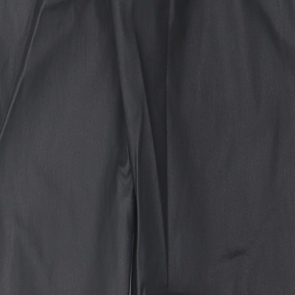 New Look Womens Black  Viscose Capri Jeans Size 12 L28 in Regular Button - Leather Look