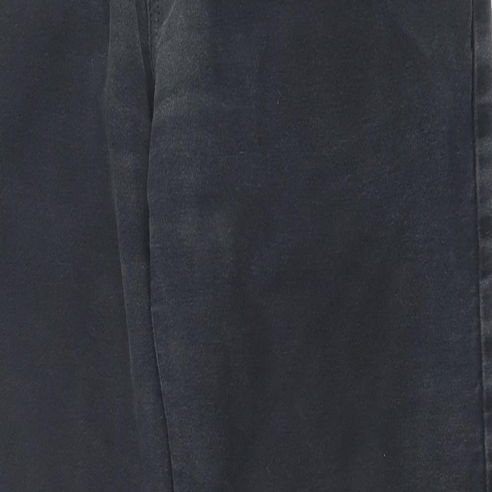 Blue Harbour Mens Black  Cotton Straight Jeans Size 34 in L31 in Regular Button