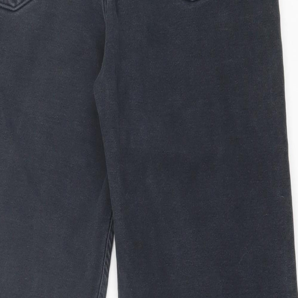 Blue Harbour Mens Black  Cotton Straight Jeans Size 34 in L31 in Regular Button