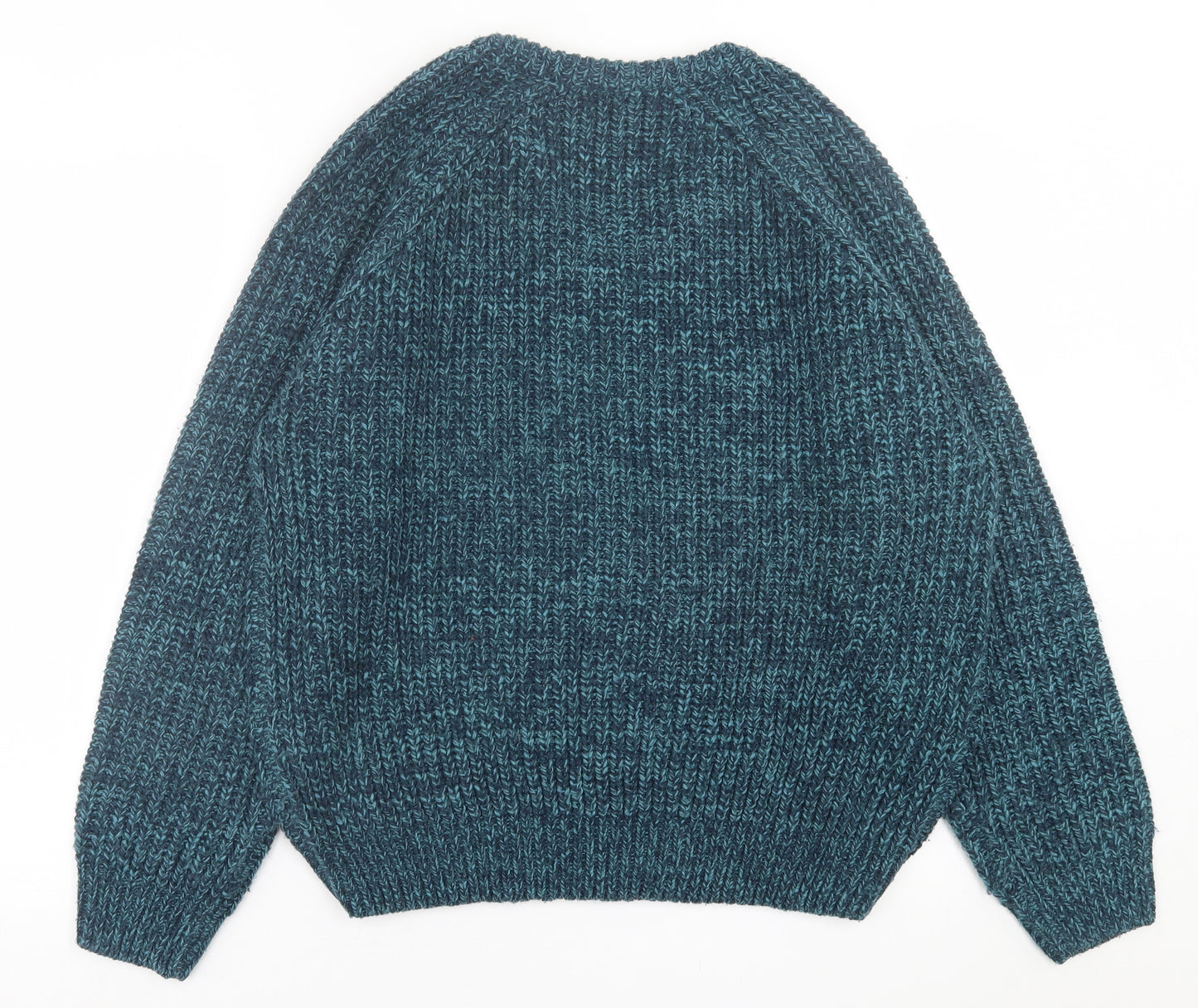 PG Field Mens Blue V-Neck  Acrylic Pullover Jumper Size M