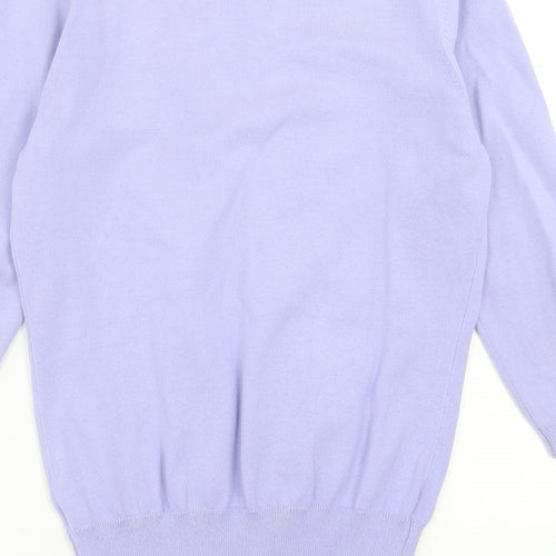 NEXT Womens Purple V-Neck  Cotton Cardigan Jumper Size 10