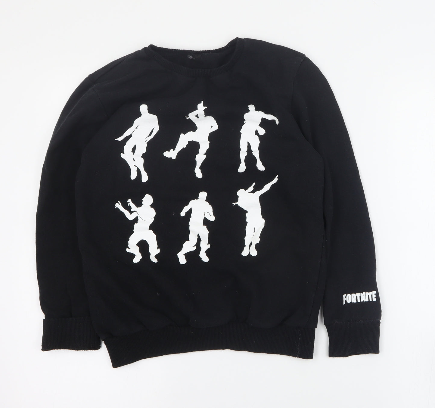 Primark Boys Black  Polyester Pullover Sweatshirt Size L  Pullover - Fortnite