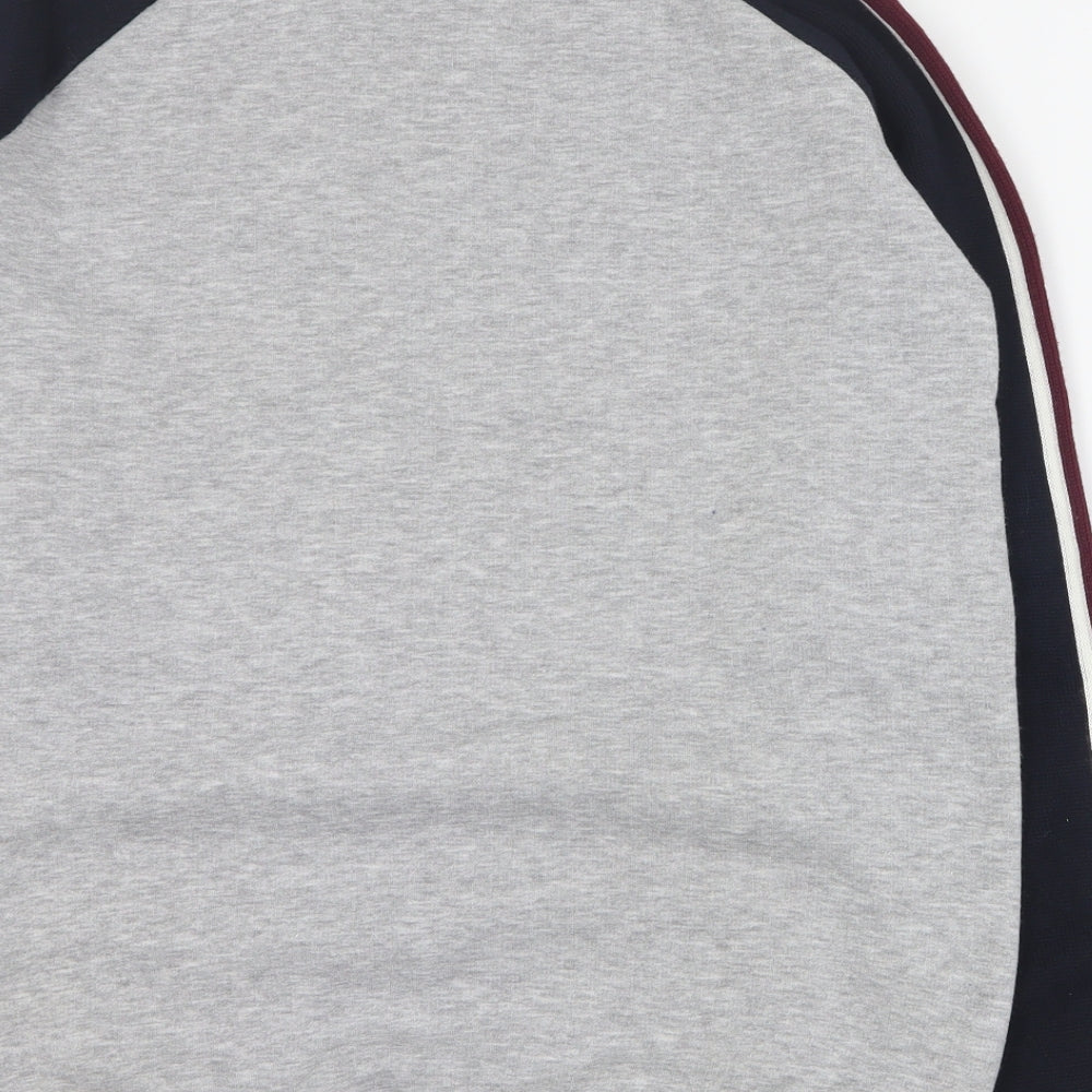 Marks and Spencer Girls Grey  Cotton Pullover Sweatshirt Size 13-14 Years  Pullover