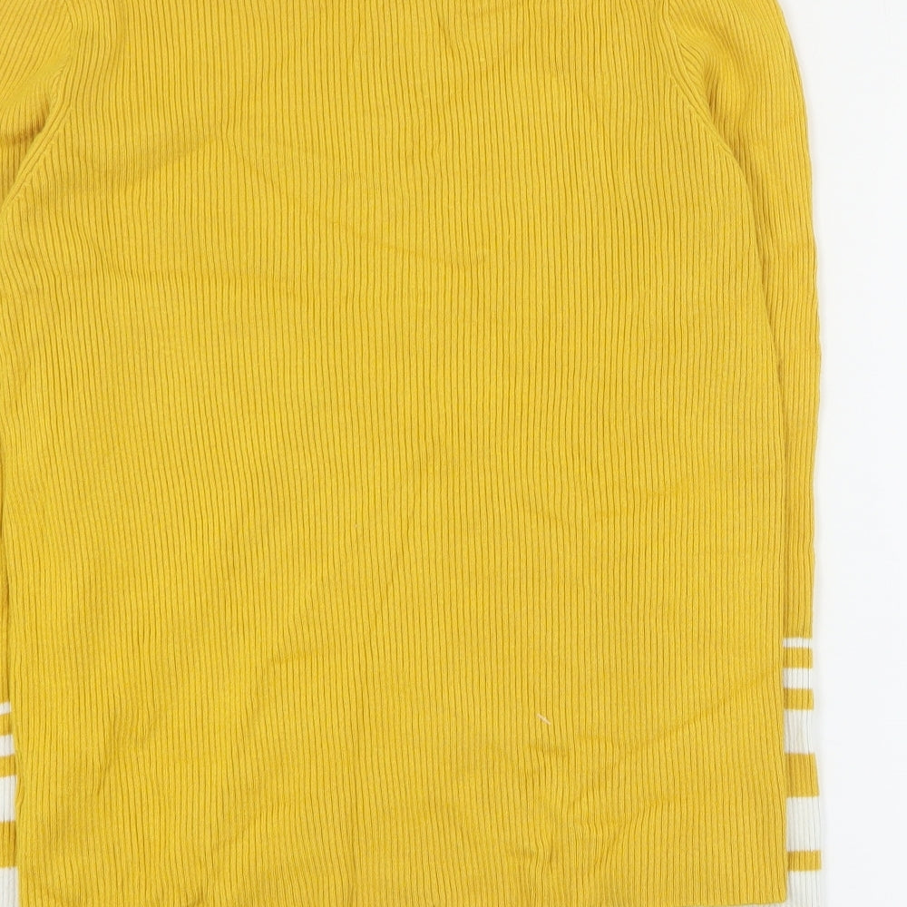 Candy Couture Girls Yellow Round Neck  Viscose Pullover Jumper Size 14 Years  Pullover