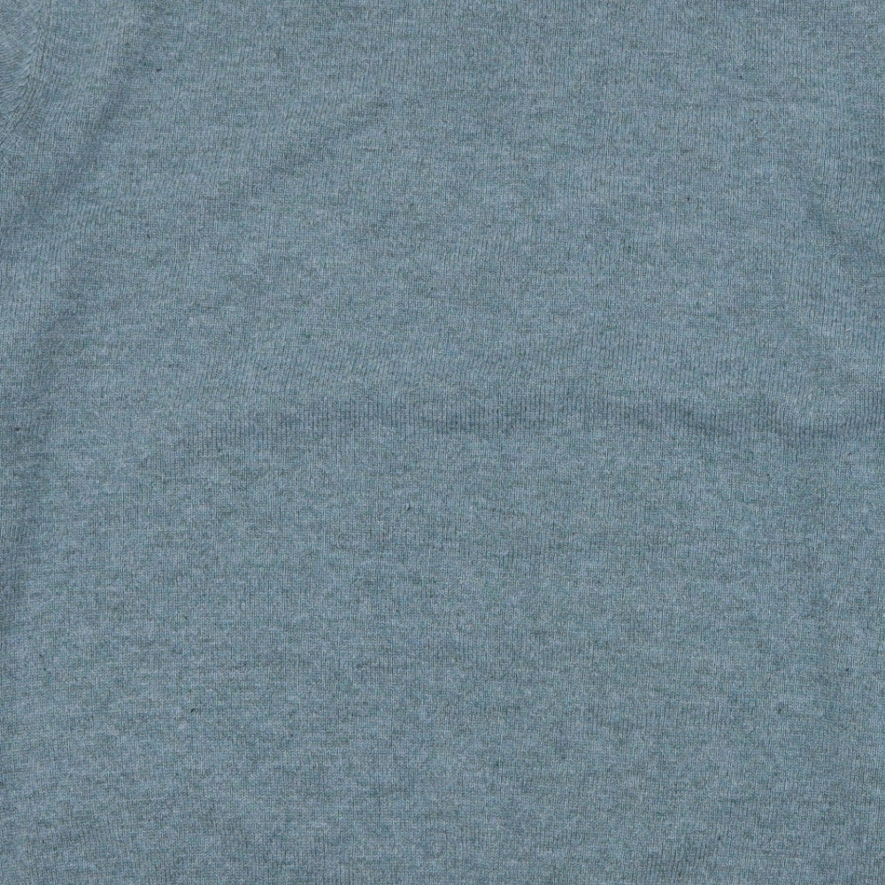 TU Mens Blue Round Neck  Wool Pullover Jumper Size 2XL