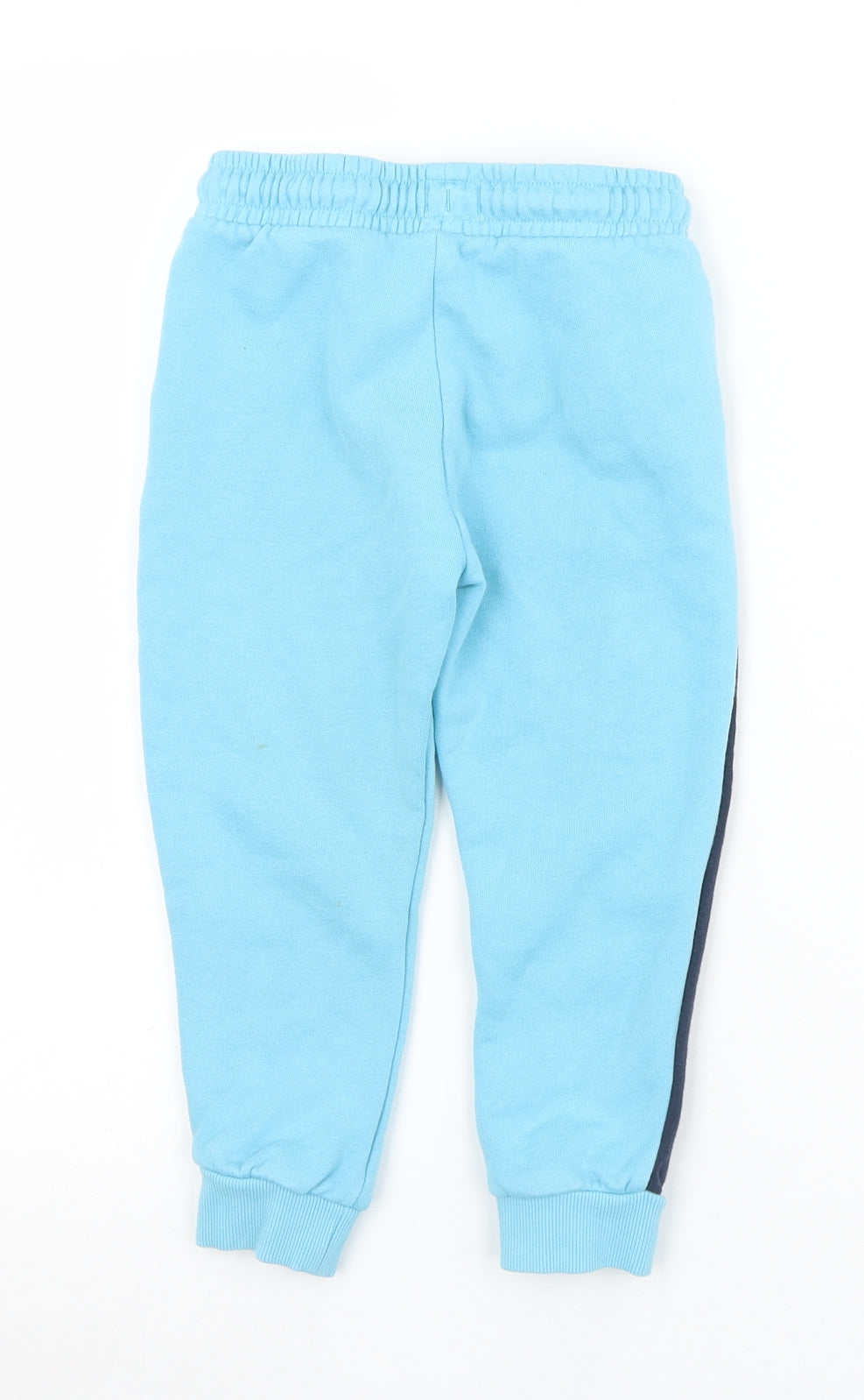 F&F Boys Blue  Cotton Jogger Trousers Size 3-4 Years  Regular Drawstring