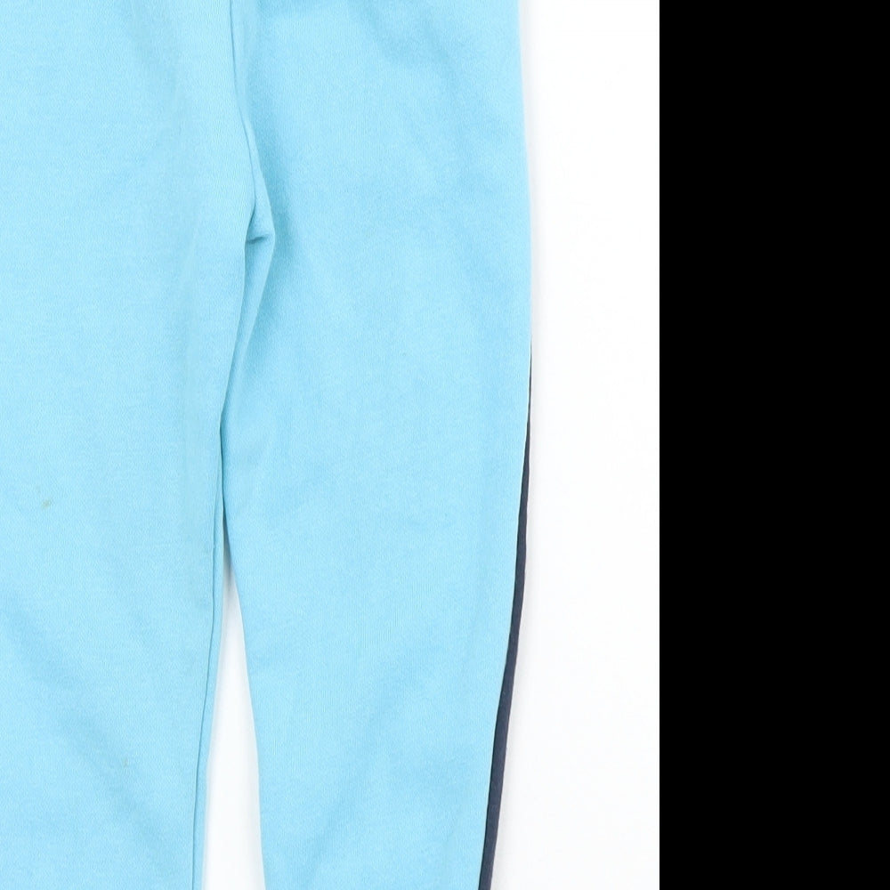 F&F Boys Blue  Cotton Jogger Trousers Size 3-4 Years  Regular Drawstring