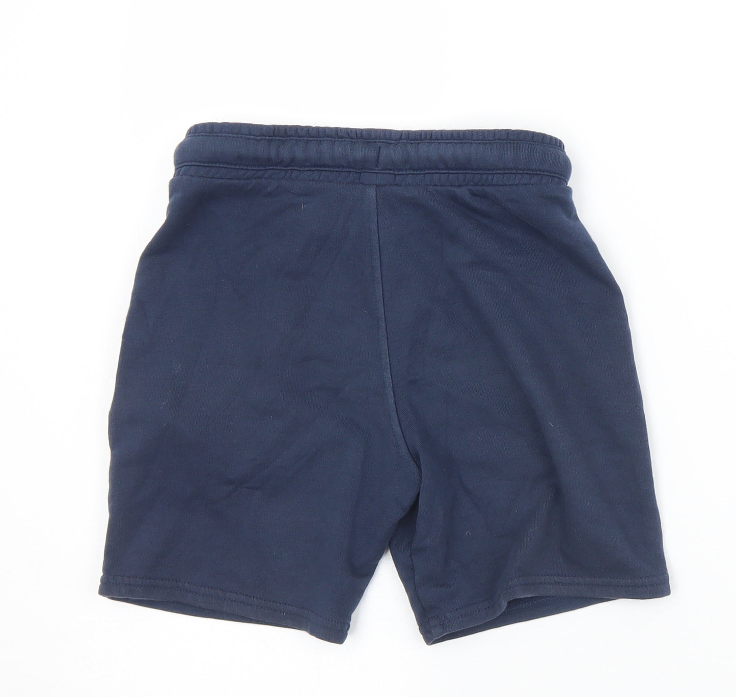 Marks and Spencer Boys Blue  Cotton Sweat Shorts Size 6-7 Years  Regular Drawstring