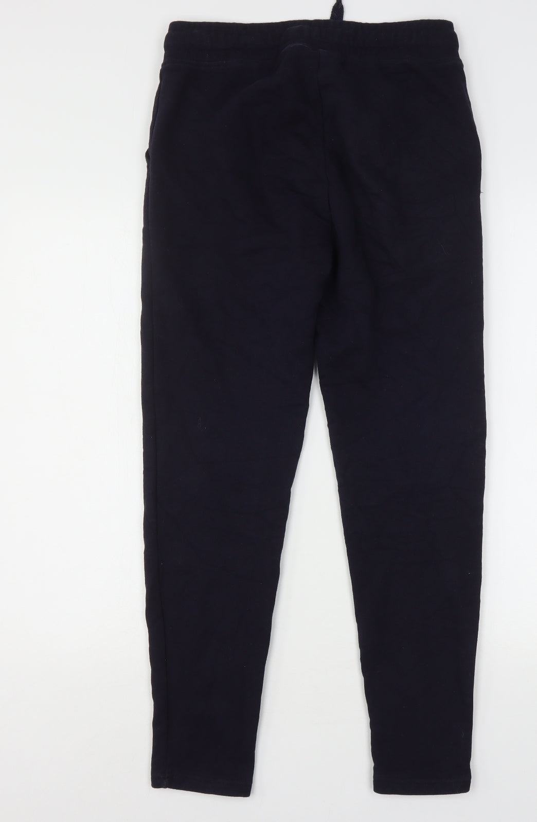 Superdry Womens Blue  Cotton Sweatpants Trousers Size 8 L27 in Regular Drawstring