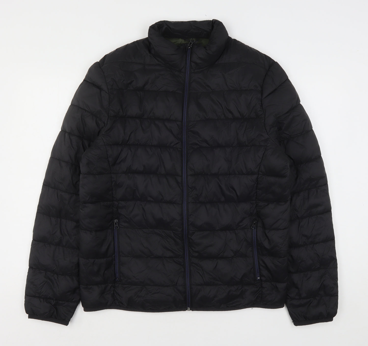 George Mens Black   Puffer Jacket Jacket Size L