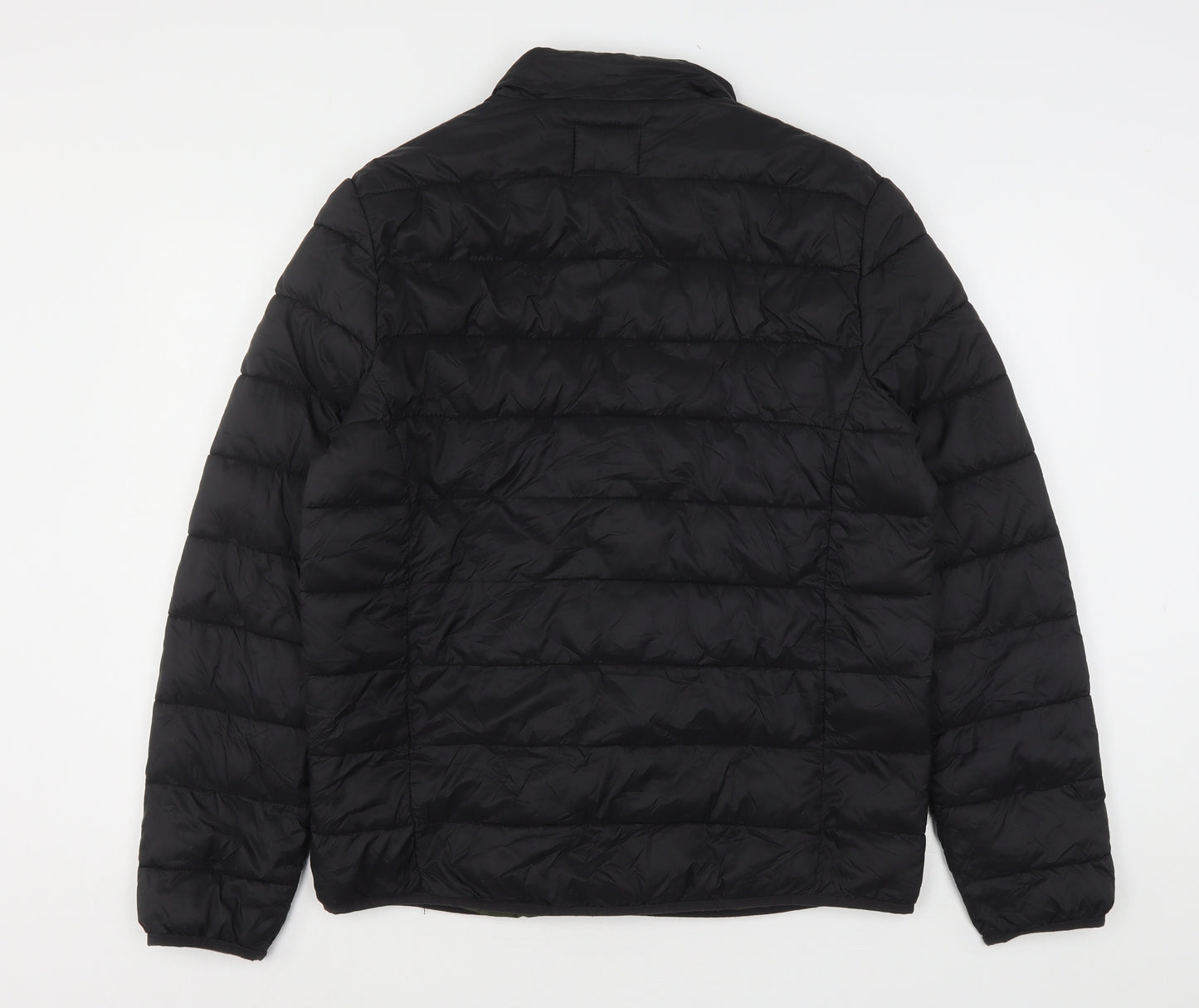 George Mens Black   Puffer Jacket Jacket Size L