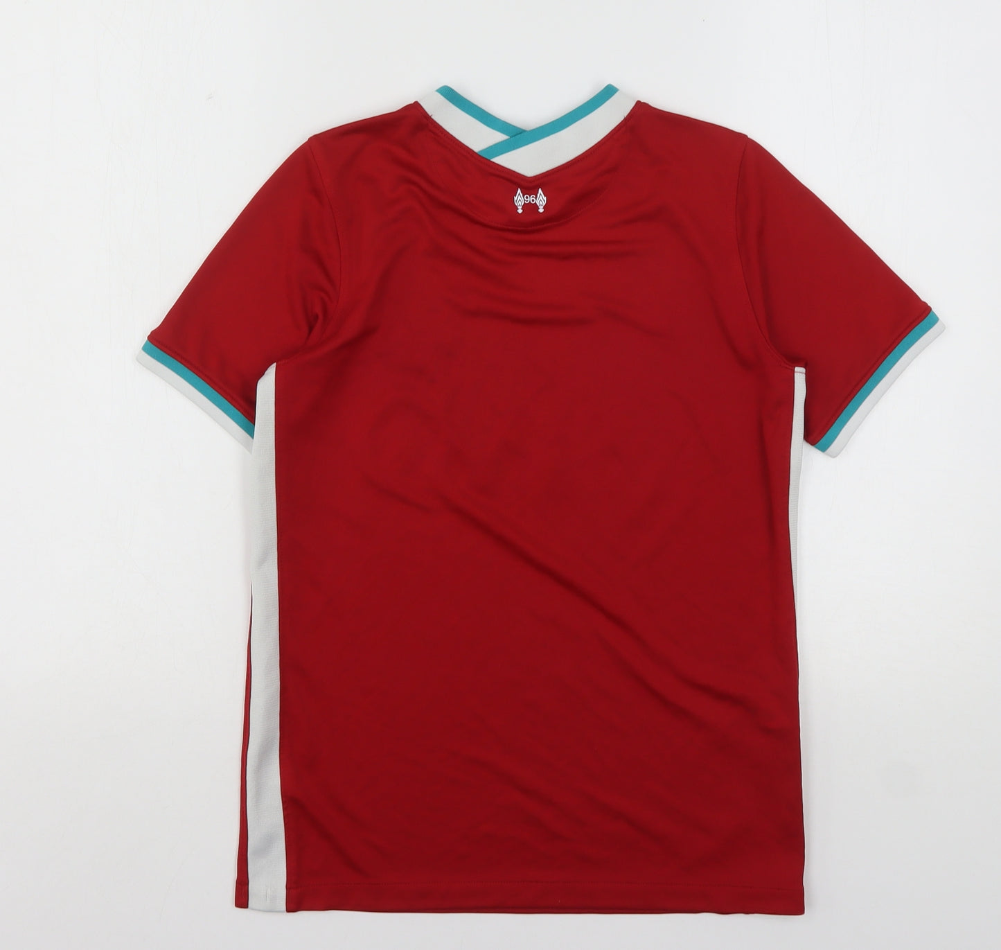 Nike  Boys Red  Polyester Basic T-Shirt Size 11-12 Years V-Neck  - Liverpool FC