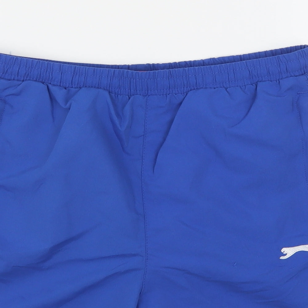 Slazenger Boys Blue  Polyester Bermuda Shorts Size 13 Years  Regular Drawstring - Swim Shorts