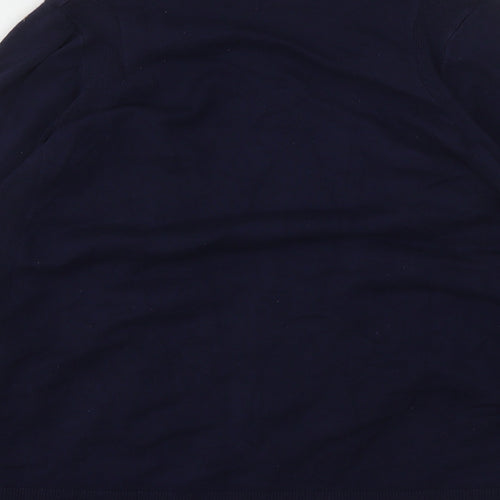 Marks and Spencer Womens Blue V-Neck  Viscose Cardigan Jumper Size S