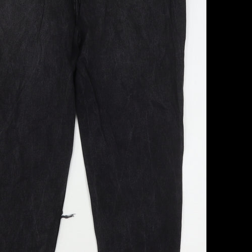 Primark Womens Black  Cotton Mom Jeans Size 16 L26 in Regular