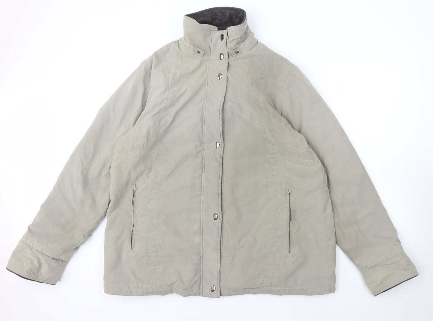 Papaya Womens Grey   Quilted Coat Size 18  Zip