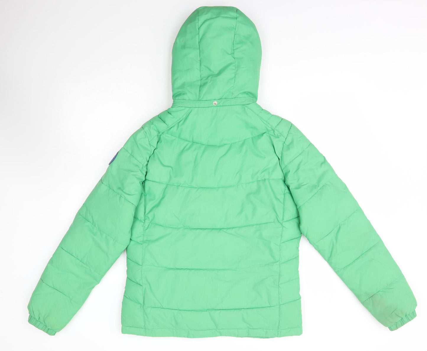 ROXY Womens Green   Quilted Coat Size L  Zip