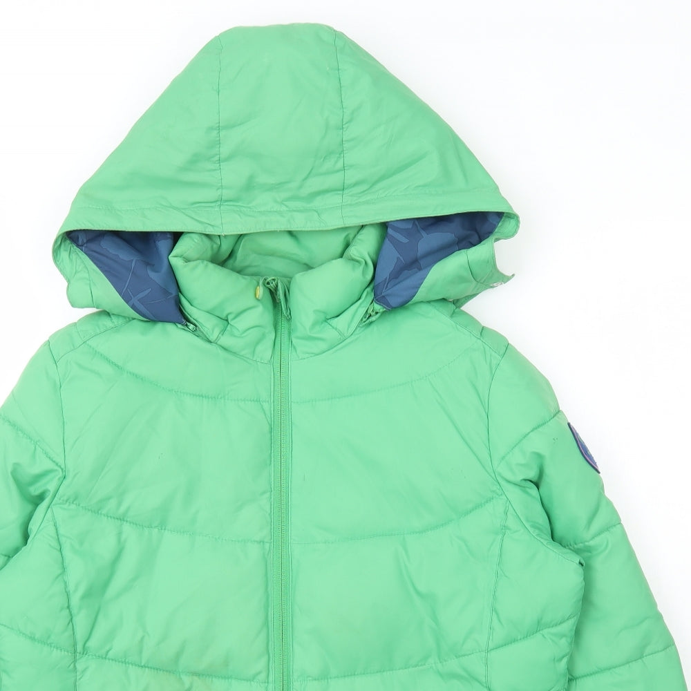 ROXY Womens Green   Quilted Coat Size L  Zip