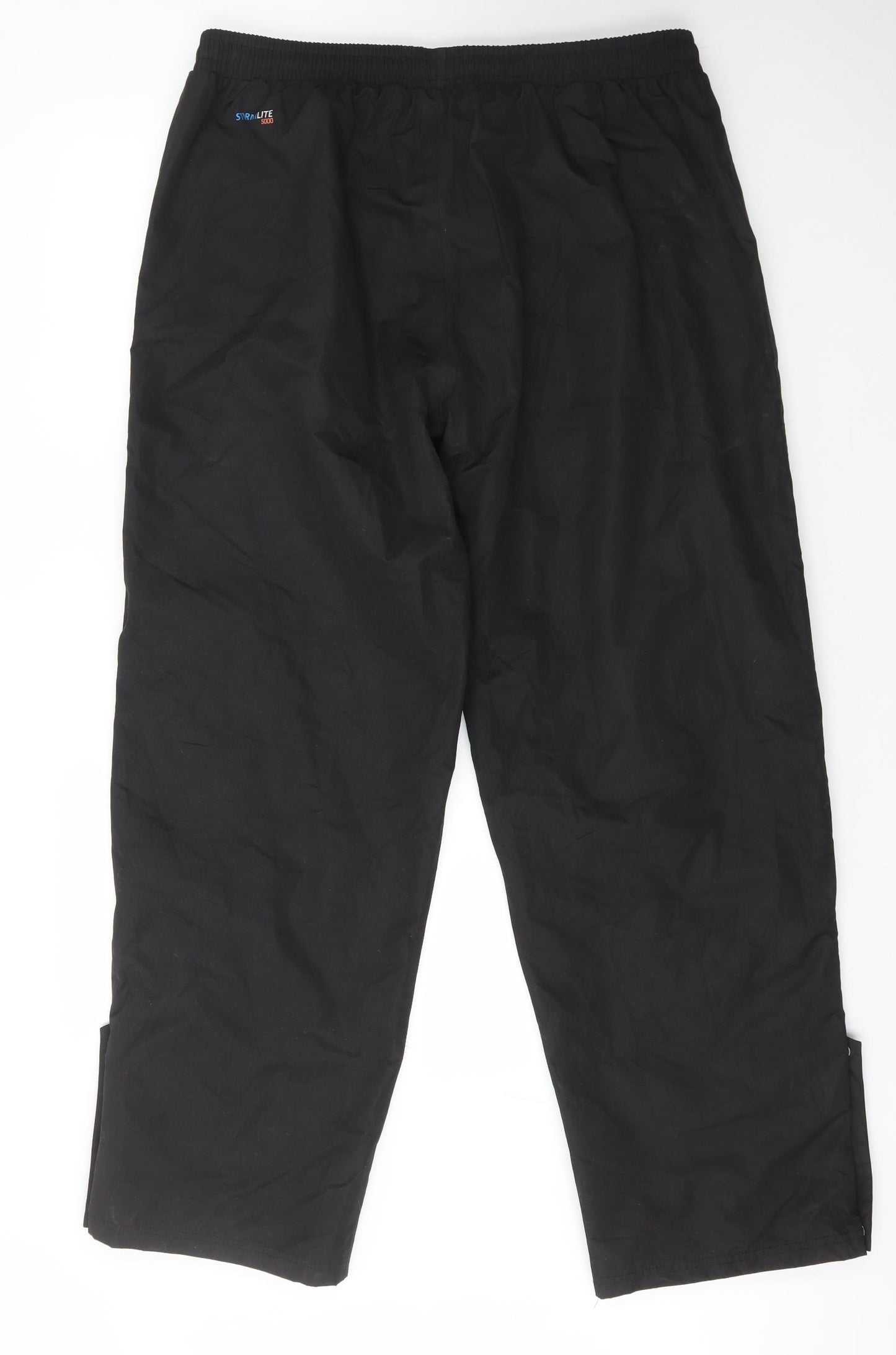 Gelert Mens Black  Polyester Rain Trousers Trousers Size XL L31 in Regular Drawstring