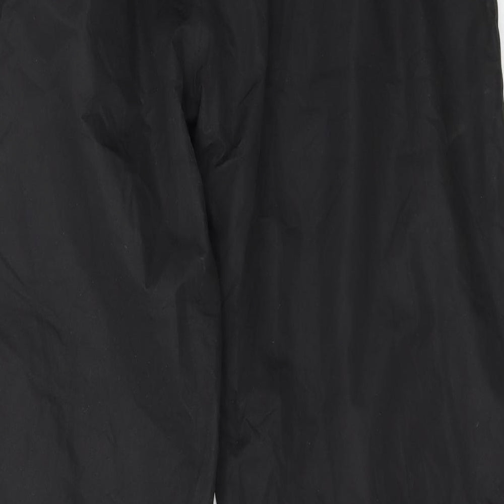 Gelert Mens Black  Polyester Rain Trousers Trousers Size XL L31 in Regular Drawstring
