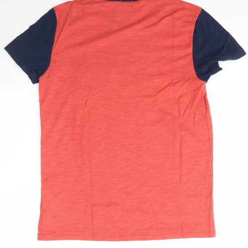 Abercrombie & Fitch Mens Pink  Cotton  T-Shirt Size S Crew Neck  - muscle fit