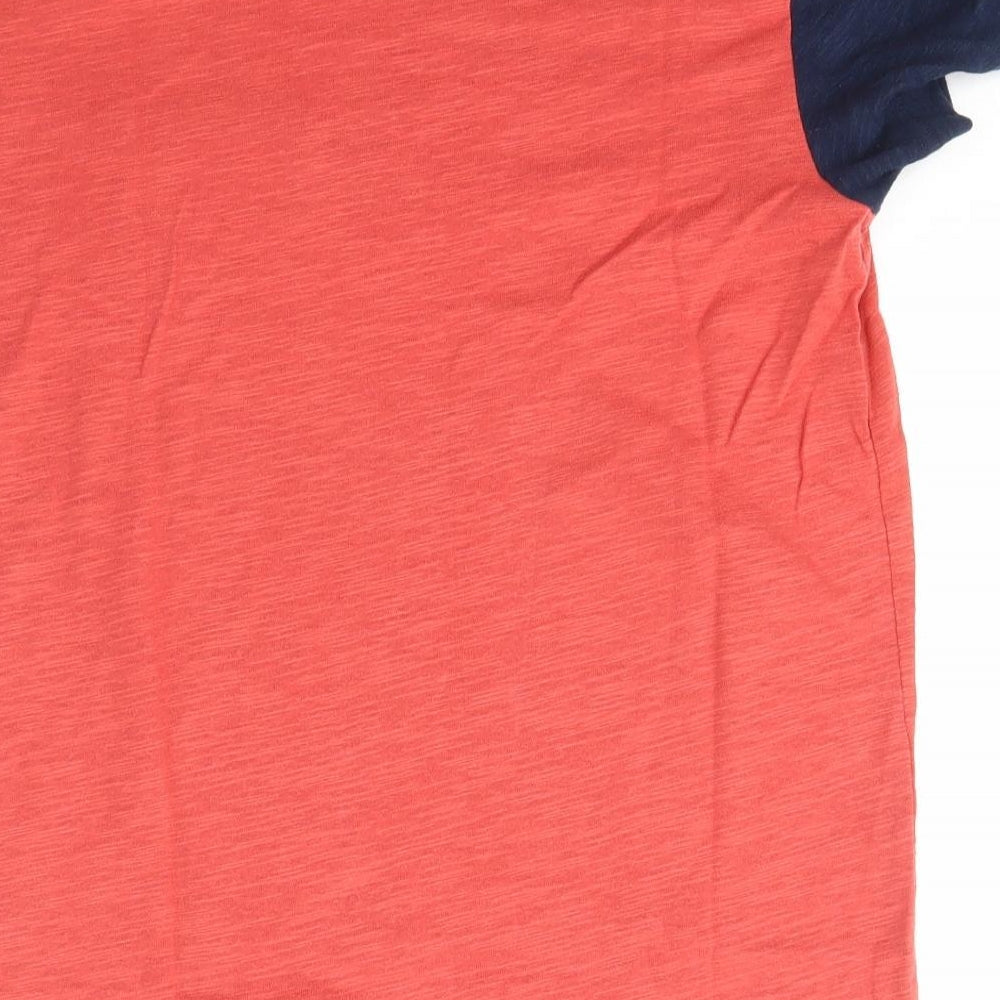 Abercrombie & Fitch Mens Pink  Cotton  T-Shirt Size S Crew Neck  - muscle fit