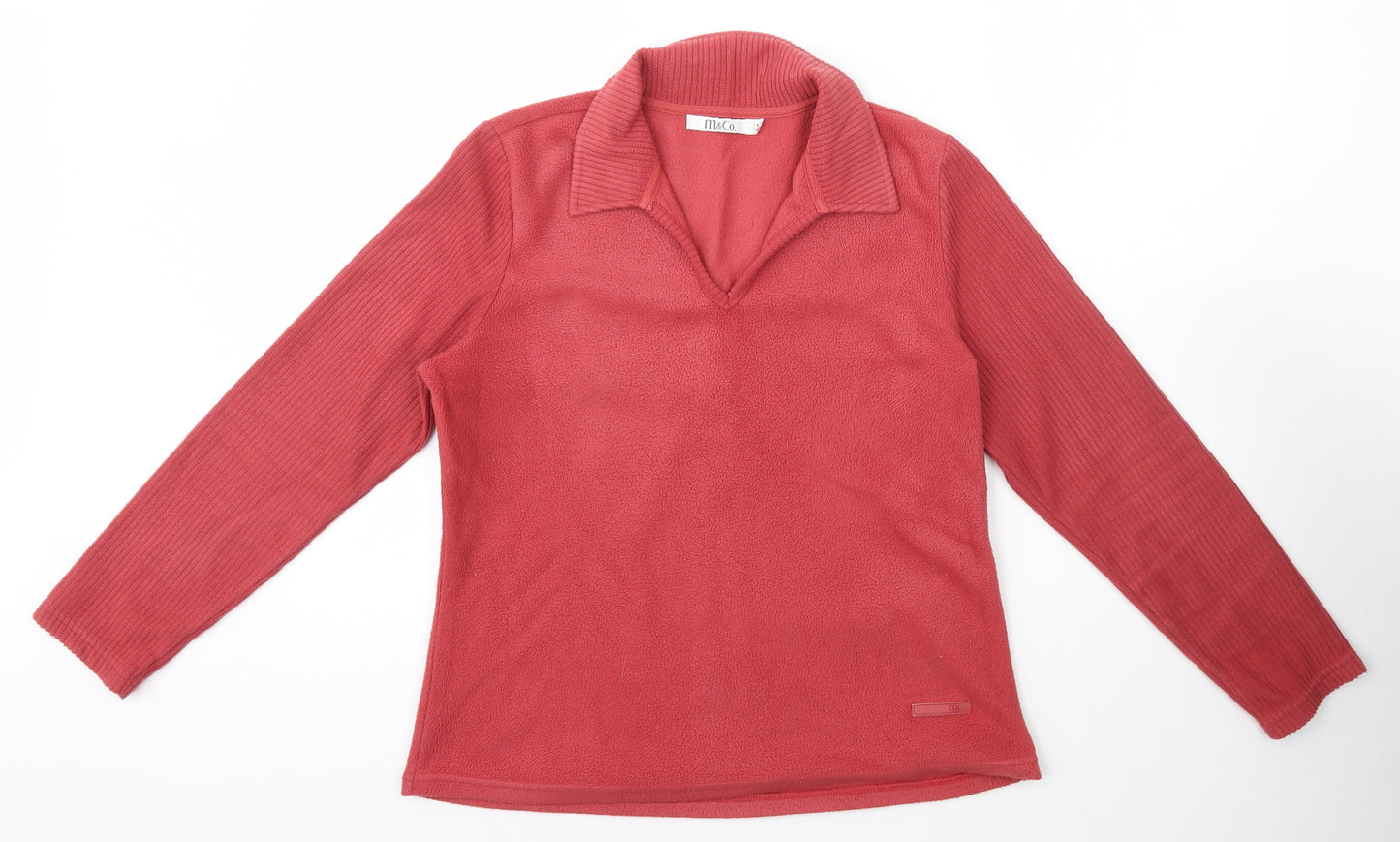 M&Co. Womens Pink  Polyester Pullover Sweatshirt Size M  Pullover