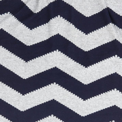 Bonmarché Womens Blue Striped Polyester Full Zip Sweatshirt Size XS  Zip