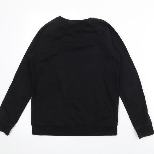 F&F Girls Black  Cotton Pullover Sweatshirt Size 10-11 Years   - Unicorn
