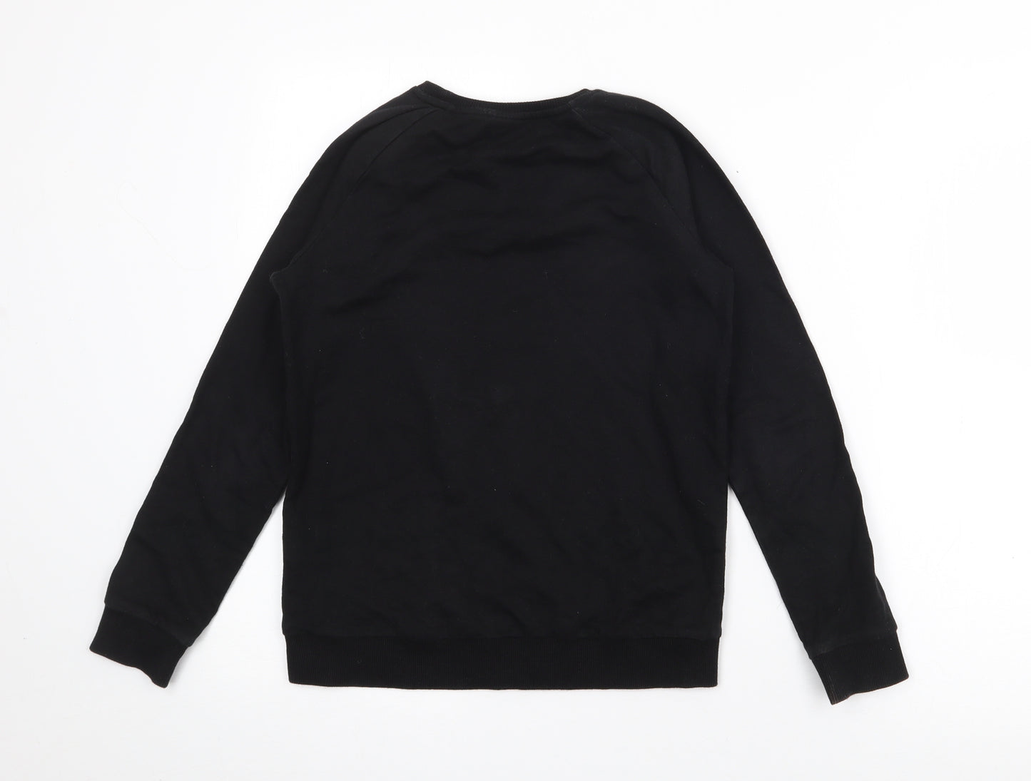 F&F Girls Black  Cotton Pullover Sweatshirt Size 10-11 Years   - Unicorn