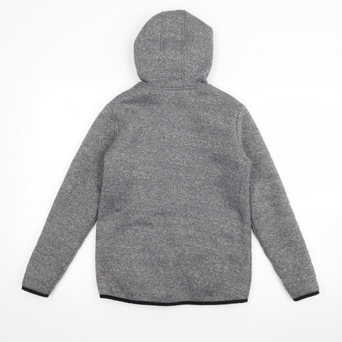 Dunnes Stores Boys Grey  Polyacrylate Fibre Full Zip Hoodie Size 9-10 Years  Zip
