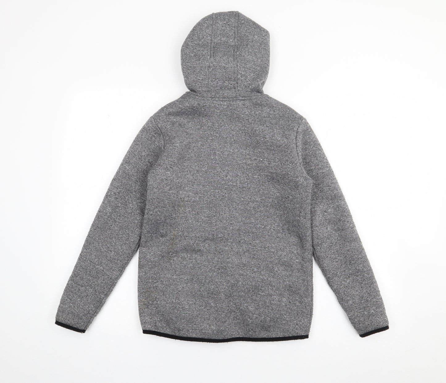 Dunnes Stores Boys Grey  Polyacrylate Fibre Full Zip Hoodie Size 9-10 Years  Zip