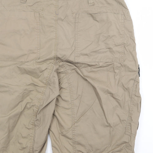 Ben Sherman Mens Beige  Cotton Cargo Shorts Size 34 in L12 in Regular