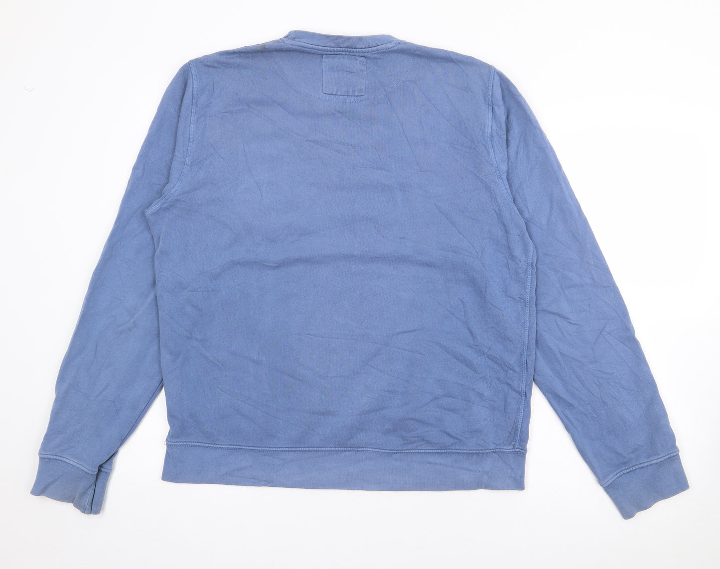 C.S.MMXI Womens Blue  Cotton Pullover Sweatshirt Size M