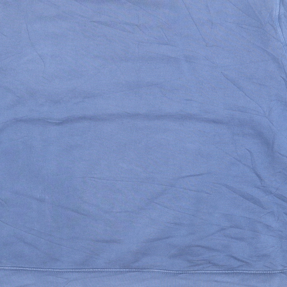 C.S.MMXI Womens Blue  Cotton Pullover Sweatshirt Size M