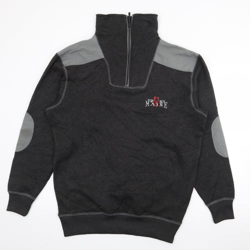 Renegade Club  Mens Grey High Neck  Polyester Pullover Jumper Size M