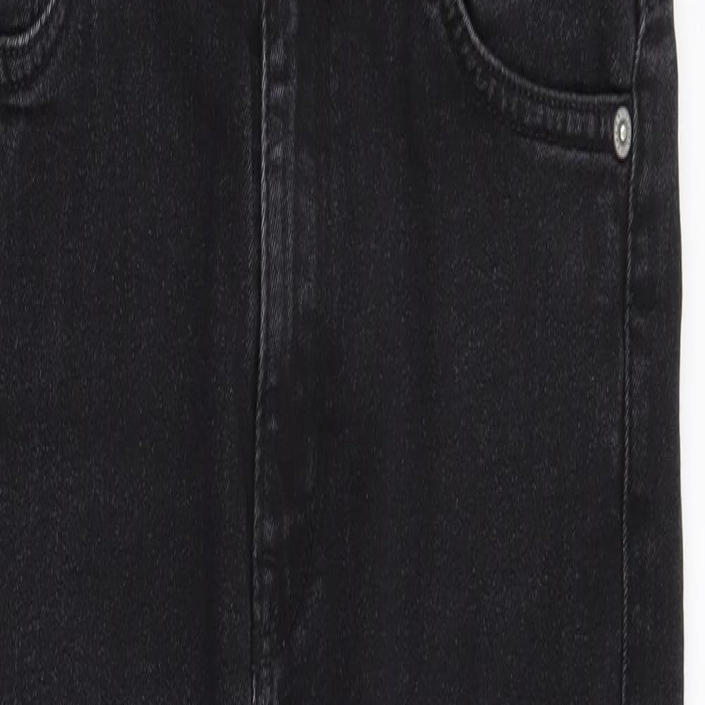 H&M Womens Black  Cotton Dungaree One-Piece Size 10