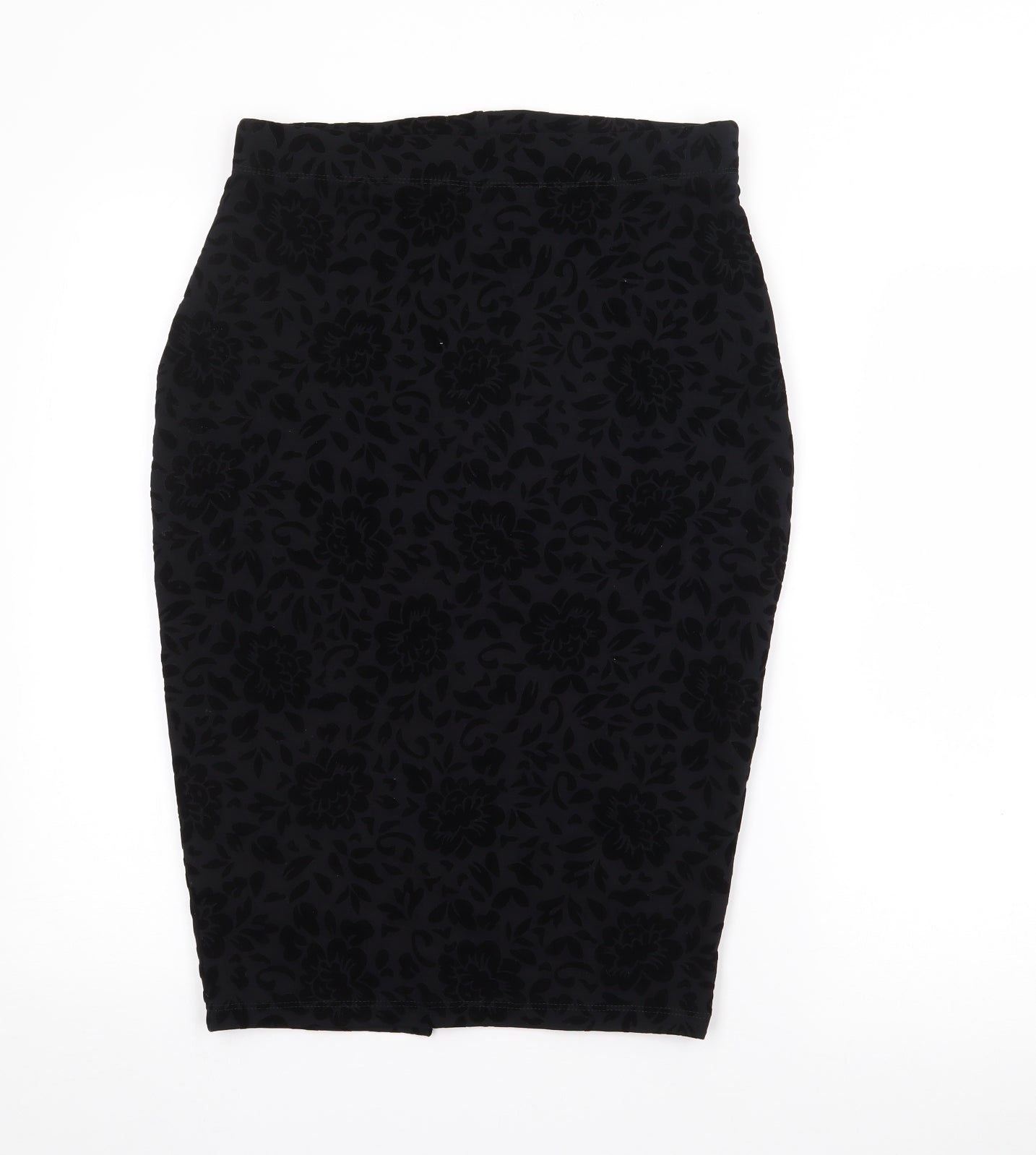 George Womens Black  Viscose Straight & Pencil Skirt Size 10
