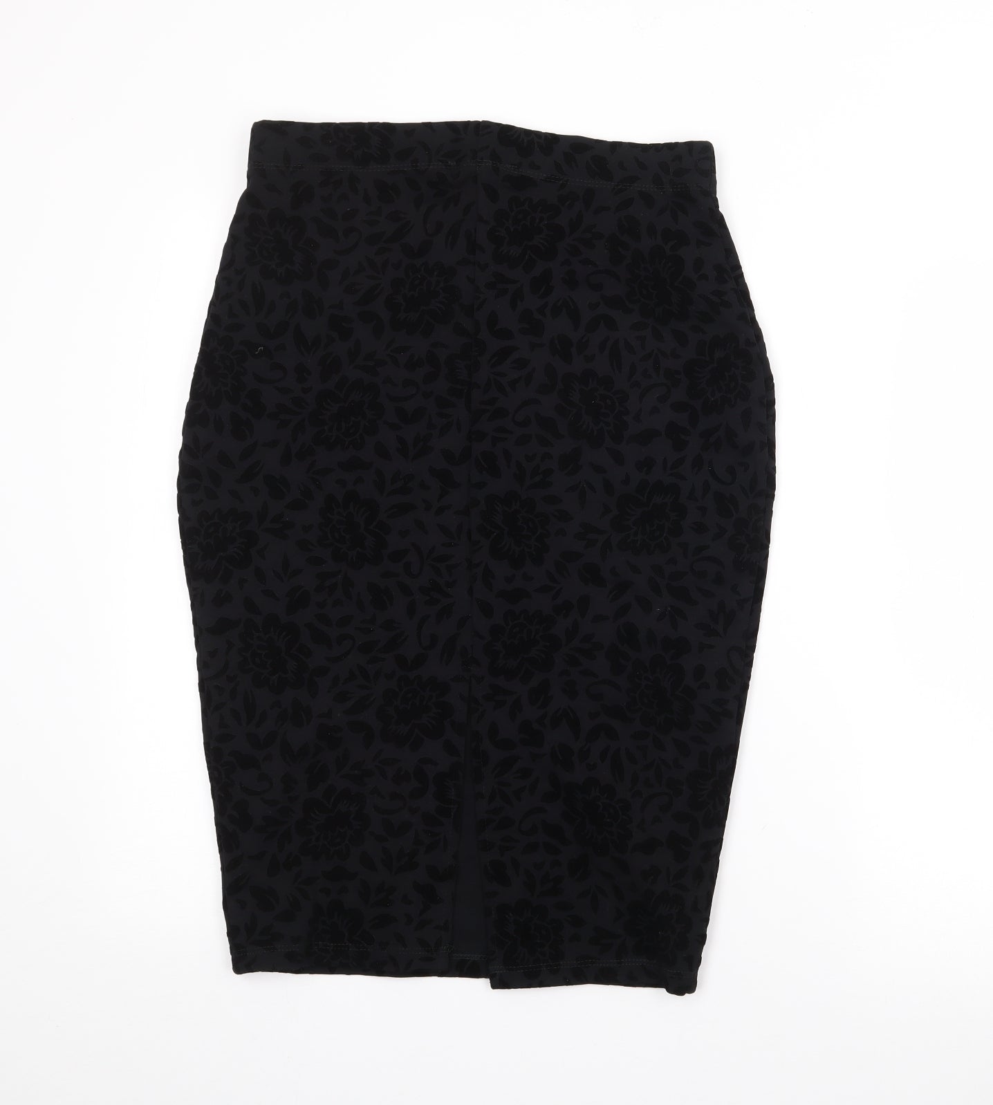 George Womens Black  Viscose Straight & Pencil Skirt Size 10