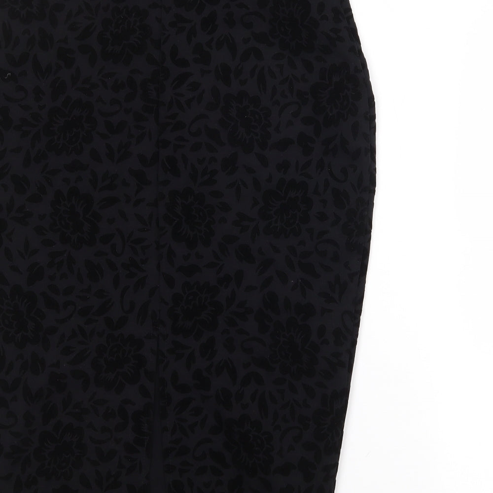 George Womens Black  Viscose Straight & Pencil Skirt Size 10