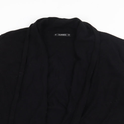 Dunnes Stores Womens Black V-Neck  Viscose Cardigan Jumper Size M