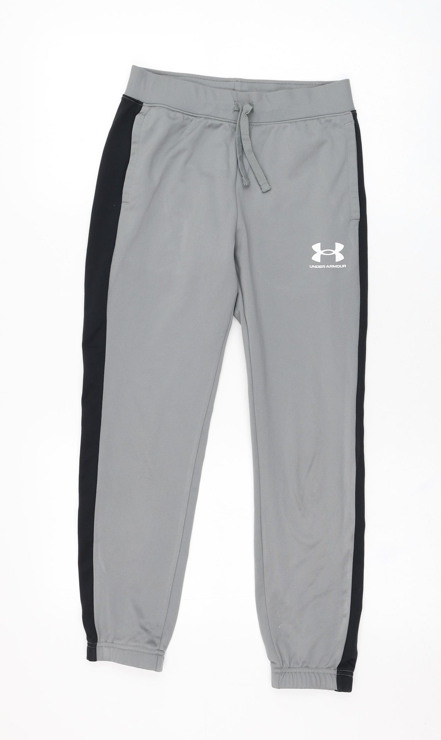 Under armour Boys Grey  Polyester Jogger Trousers Size M  Regular Pullover